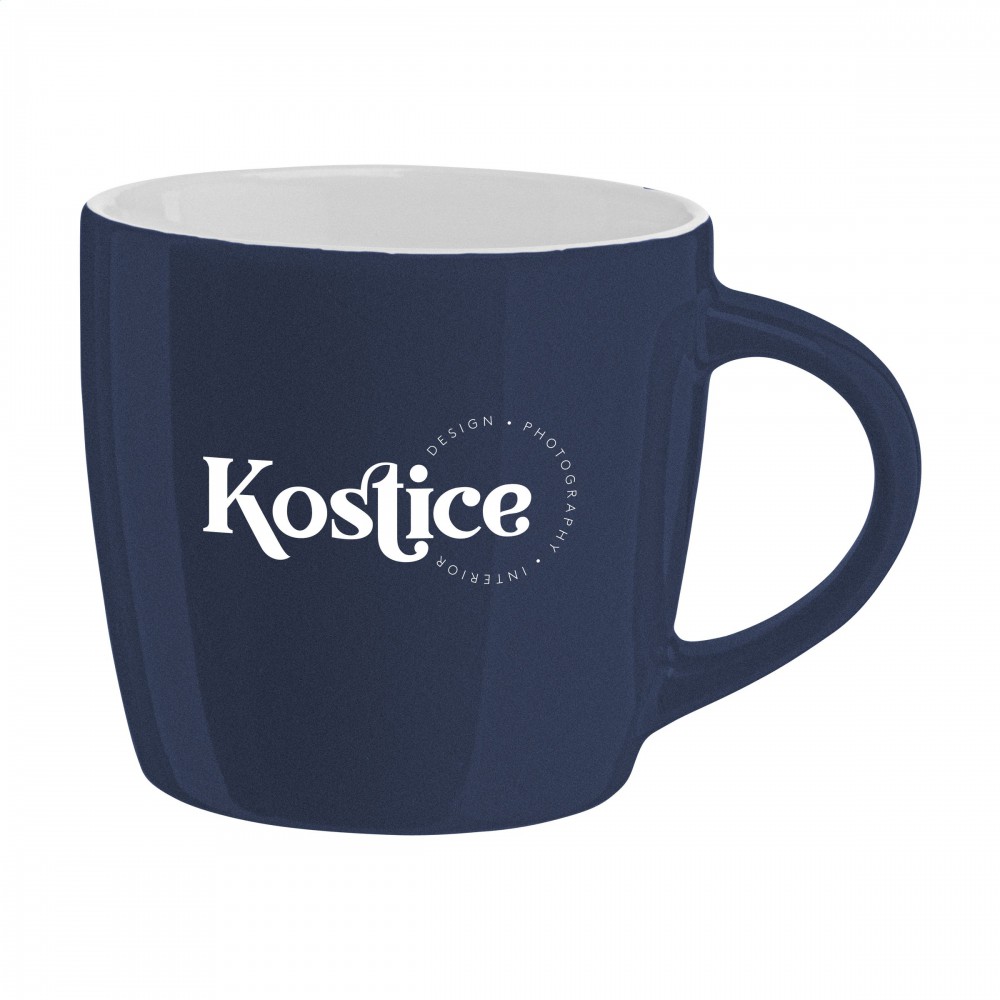 Ivana mug blue-white with option to print